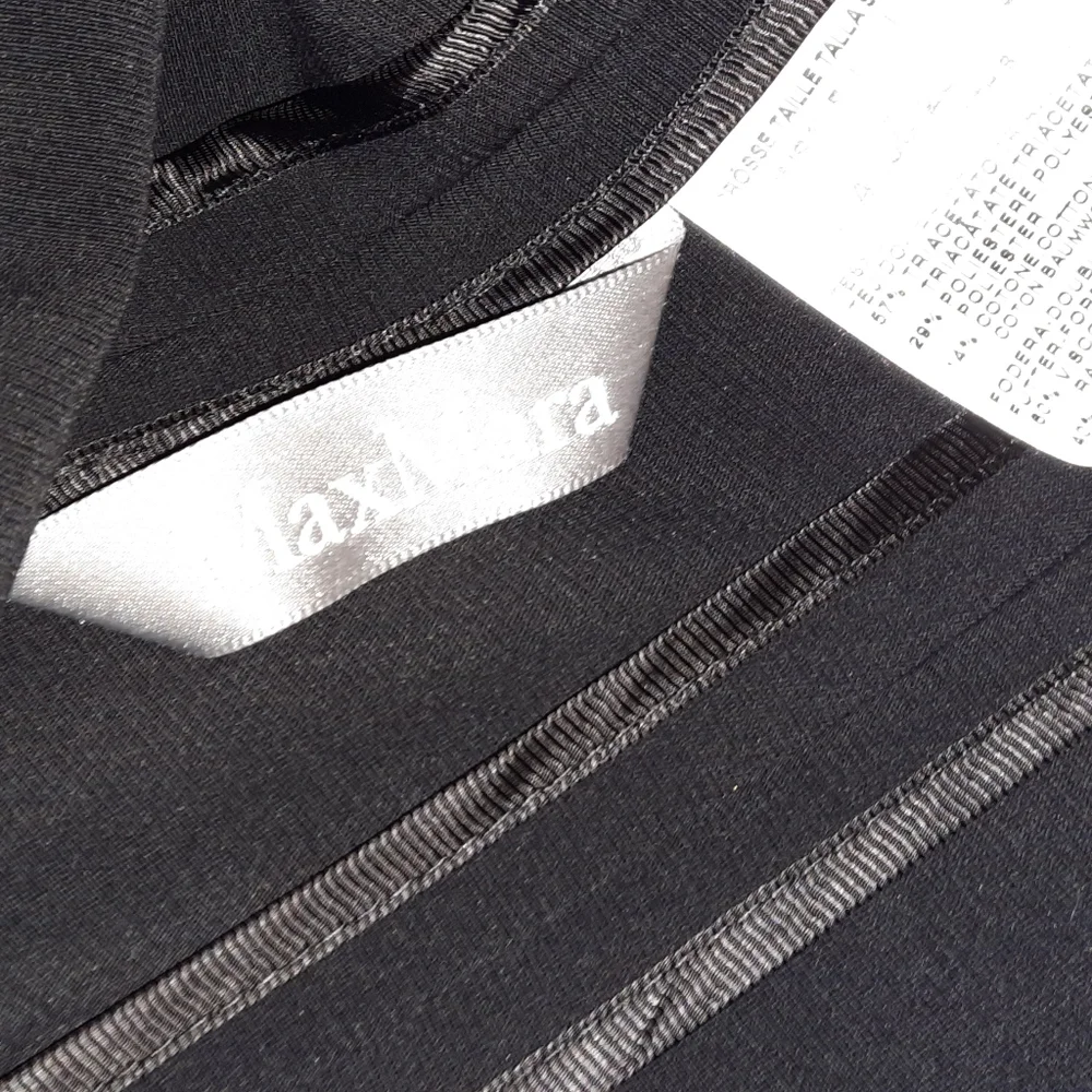 MAX MARA Cady Tailored Blazer Black Jacket Italy Office Business Capsule US 4 S - Picture 5 of 10